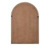Holli Furniture Traditional Arched Wood Wall Mirror Brown - 4 of 4