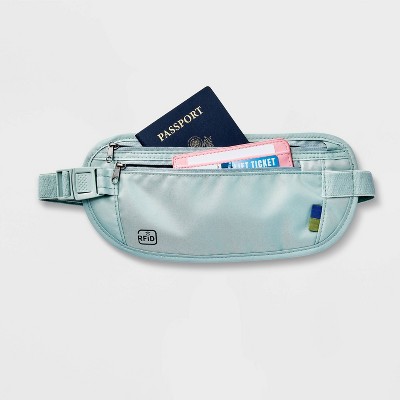 Open Story RFID Blocking Waist Pouch Puritan Gray - Open Story™: Water-Resistant Belt Bag — фото 3