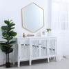 Elegant Lighting Metal frame hexagon mirror 41 inch in Brass - 4 of 4