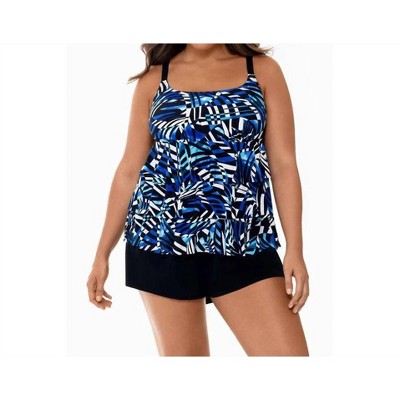 Women's Digital Cortex Ruffle Faux Long Torso Shortini - Longitude