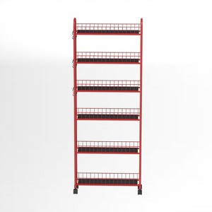 MaseiKar 6 Tier Storage Cart,Metal Kitchen Rolling Cart with Lockable Wheels & Baskets, Slim Storage Shelf for Kitchen,Bathroom,Laundry,Small Space - 1 of 4