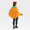 2pc Adult Blacklight Responsive Pumpkin Poncho Halloween Costume Kit - Hyde and EEK! Boutique™ - 2 of 4
