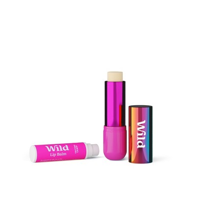 Wild Cosmetics Chrome Case Lip Balm Starter Kit - Cotton Candy - 0.15oz: Moisturizing, Lip Treatment