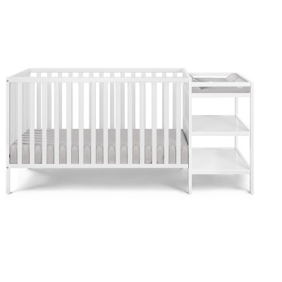 Lirago 3-in-1 Convertible Crib and Changer Combo White