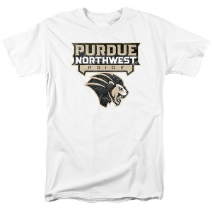 Men's Purdue University Northwest Official Distressed Primary Logo Adult T-Shirt - 1 of 4