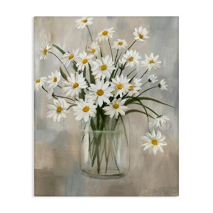 Stupell Industries Potted Daisy Bloom Bouquet Canvas Art, 16" x 20" - 1 of 4