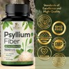 Psyllium Husk Capsules, Max Potency Dietary Fiber 1500mg, 100% Soluble Pills - 60 Capsules By Nature's Nutrition - 4 of 4