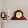 Bedford Clock Collection Redwood Tambour Mantel Clock with Chimes - 3 of 4