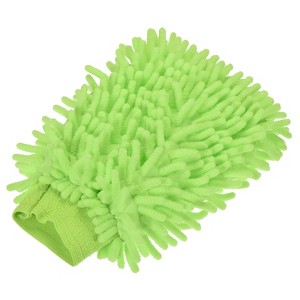 Unique Bargains House Microfiber Soft Chenille Double Sided Cleaning Gloves 8.66" x 5.9" - 1 of 4