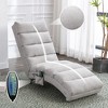CAVINAS Comfy Massage Chair, Linen Fabric Recliner Accent Chair with Side Pocket, Ergonomic Chaise Lounge for Living Room, Bedroom - 2 of 4