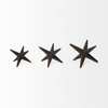 HomeRoots Set of Three Black Cast Iron Star Tabletop Sculptures - 4 of 4