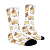 Cute Funny Pug Pupies Women Printed Crew Socks Funny Funky Socks Soft Polyester Novelty Gifts for Artists Men - 3 of 4