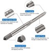 Unique Bargains High Speed Steel Metric Straight Flute Thread Tap and Titanium Coated Twist Drill Bit Set 4 Pcs - 3 of 4