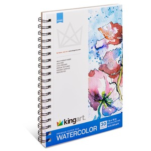 KINGART Watercolor Paper 7x10 30 Sheets - 1 of 3