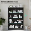PAGED Bookshelf Wood Display Bookcase Modern Minimalist Open Storage Shelves with Adjustable Shelves for Home Office, Study - 2 of 4