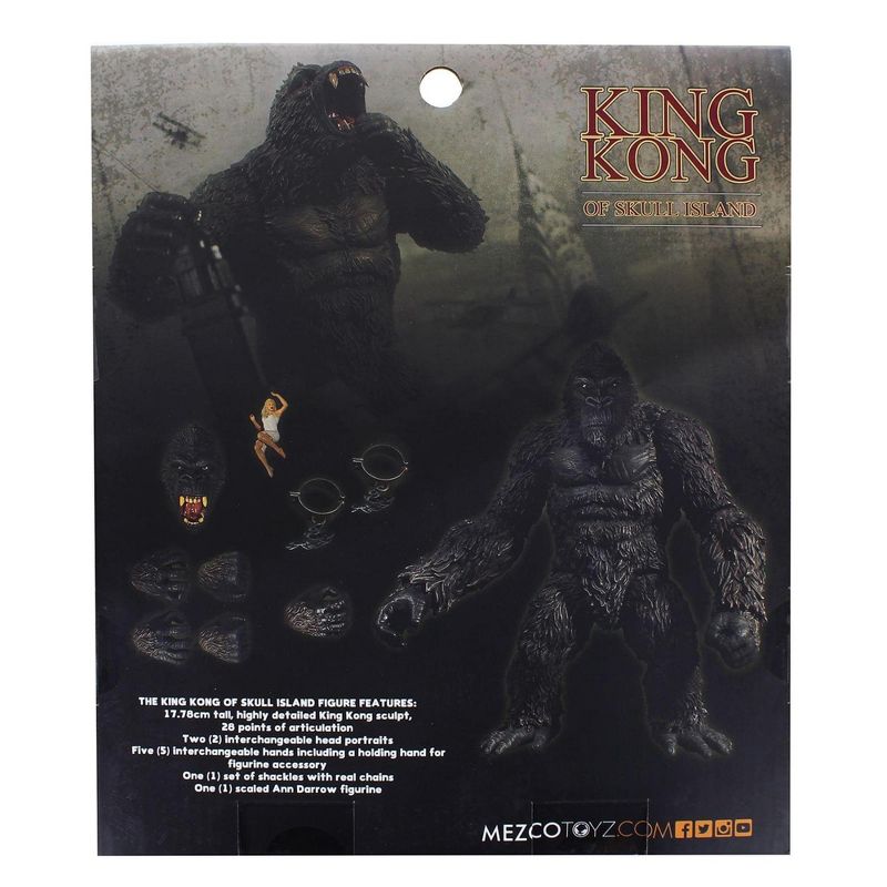 Mezco Toyz King Kong of Skull Island 7 Inch Action Figure, 5 of 10