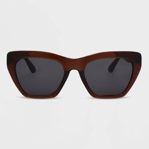 Women's Shiny Plastic Cateye Sunglasses - Universal Thread™ - 1 of 2