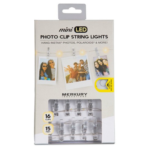 Merkury Mini Led Photo Clip String Lights White Mi Fcct2 925