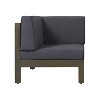 Sapphtopaz Patio Furniture Set Wood L-Shaped Loveseat Outdoor Chairs with Cushions and Coffee Table Sofa Set for Garden, Backyard - 4 of 4