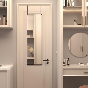 TUYOHW Rectangle Full Length Mirror,47x14'' Wall-Mounted Shatterproof Mirror with Aluminum Frame,Door Mirror Suitable for Modern Home Decor - 1 of 4