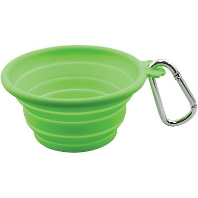 FFDPET Silicone Travel Bowl for Dogs & Cats X-Small 7oz - Lime Green