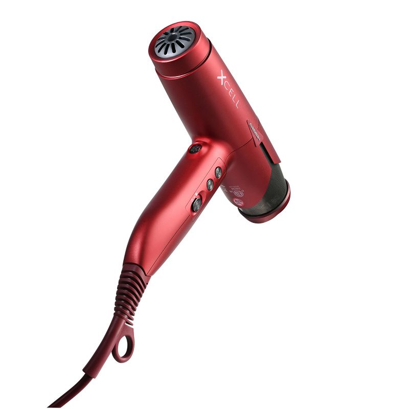 GAMMA+ XCell Professional Hair Dryer Digital Motor Ultra-Lightweight Ionic Technology, Red, 6 of 8
