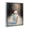 Stupell Industries Candy Cane Forest Ghost Floating Frame Canvas Art - 2 of 4