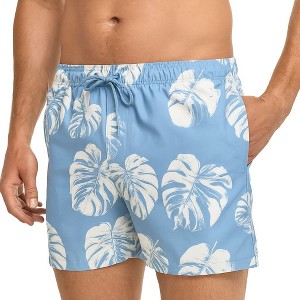 Split Coast Men's 6" Compression Liner Volley Bathing Suit - 1 of 4