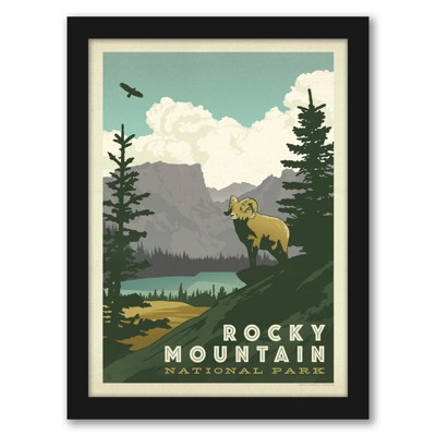 Americanflat - Ziz Valley Cypresses by Gerry Dudgeon - Black Frame 8"x10"