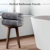 8 - Piece Bath Set, 2 XL Towels, 2 Hand Towels, 4 Washcloths, 100 Cotton, Quick Dry, Super Absorbent, Dark Grey - 2 of 4