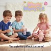 Mochi Monster 4-Pack Plush Toys wih Keychain Charm – Cute Collectible Toy in Green, Lilac, Pink, Tan – Soft Stuffed Animal Bag Clip for Kids & Adults - 3 of 4