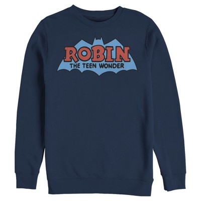 Men's Batman Logo Boy Wonder Robin Sweatshirt