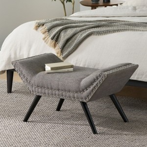 Classic Marriott Storage Hilton Ottoman for living room,grey-Christopher Knight Home - 1 of 4