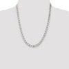 Black Bow Jewelry Men's 6.5mm, Sterling Silver, Solid Flat Anchor Chain Necklace - 2 of 4