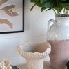 NAYSAYE Planter Sand and Cement Coral Planter with Textured Beige Finish for Indoor Outdoor Garden, Beige, 9.3"*9"*8.7" - 4 of 4