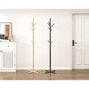 TOBILI Modern Coat Rack Solid Wood, 9 Hooks Coat Hanger Stand Entryway Home Furniture 1pc - 4 of 4