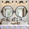 POWLIG Modern Industrial Vanity Light - 25 Inch Bathroom and Bedroom Mirror Light with Clear Glass Shade - 4 of 4