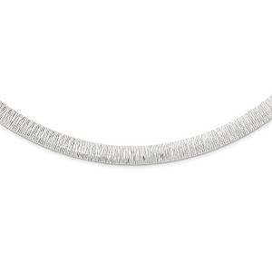 Black Bow Jewelry 8mm Sterling Silver Diamond Cut Cubetto Chain Necklace, 17 Inch - 1 of 4