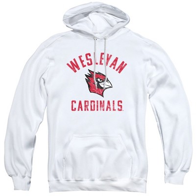 Wesleyan University Official Mascot Logo Adult Pull-over Hoodie, White ...