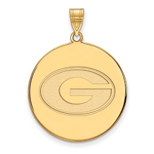 Black Bow Jewelry 14k Yellow Gold Georgia Bulldogs NCAA Extra Large Pendant - 1 of 3