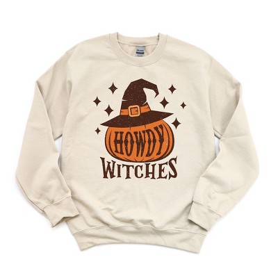 Simply Sage Market Women's Graphic Sweatshirt Howdy Witches Stars