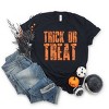 Trick or Treat Block Distressed - Women's Short Sleeve Graphic T-Shirt - 3 of 4