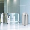 13 Gallon/50 L Round Commercial Trash Can, Fingerprint-Proof Stainless Steel Tall Garbage Can with Push Lid - 2 of 4