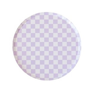 Jollity & Co. - Check It! Purple Posse Dessert Plates - Pack of 8 Paper Plates - 1 of 3