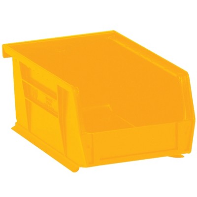 Box Partners Plastic Stack & Hang Bin Boxes 9 1/4" x 6" x 5" Yellow 12/Case BINP0965Y