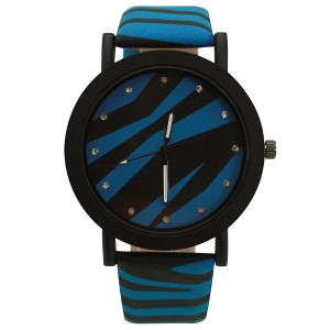 Olivia Pratt Zebra Colorful Strap Women Watch - 1 of 4
