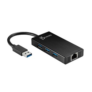 j5create USB™ 3.0 Multi-Adapter Gigabit Ethernet / 3-Port USB™ 3.0 HUB - 1 of 4