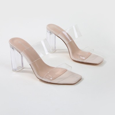 Berness Women's Emmi Clear Block Heel Mules - image 2