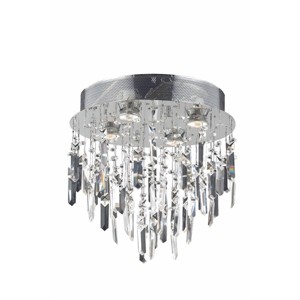 Elegant Lighting Galaxy 4 light Chrome Flush Mount Clear Royal Cut Crystal - 1 of 3