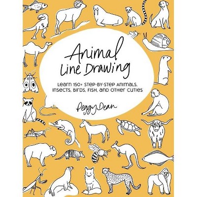 Animal Line Drawing - by  Peggy Dean (Paperback)